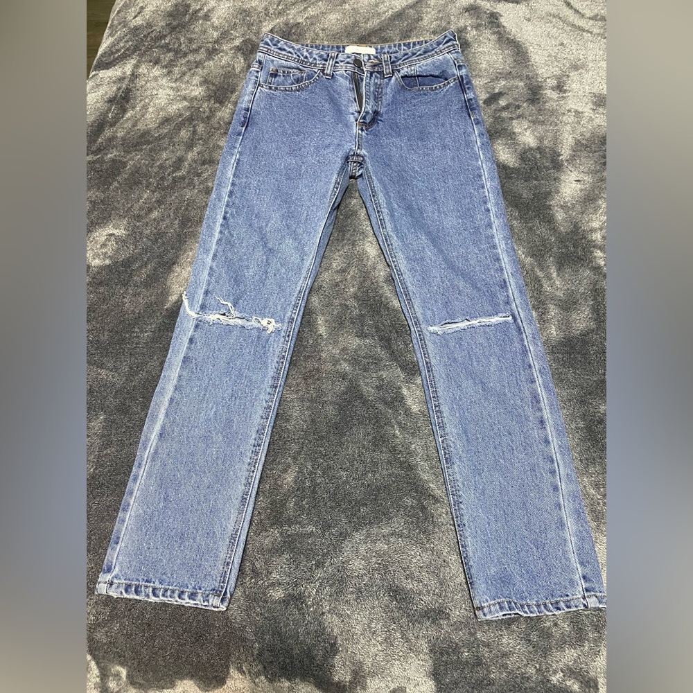 Oak+fort distressed jeans